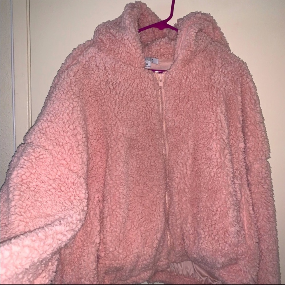 Teddy zip up hoodie